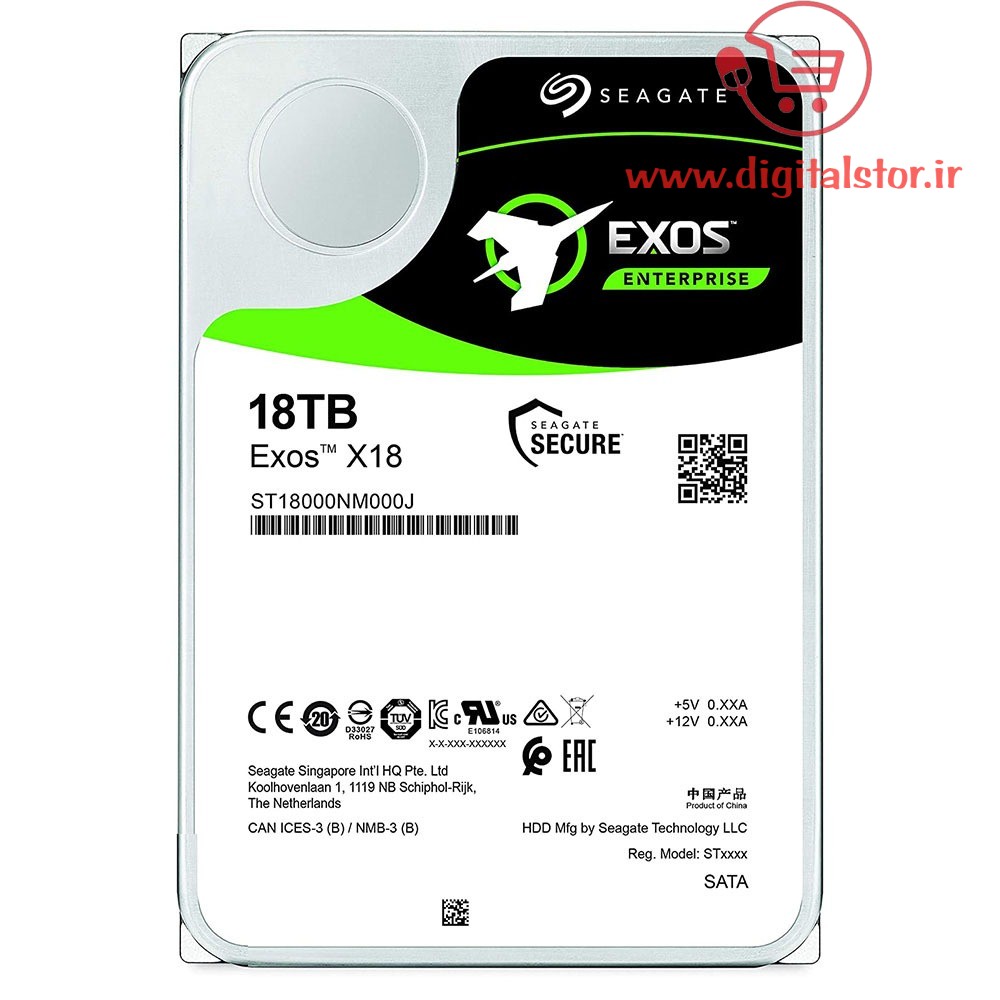 هارد دیسک اینترنال سیگیت مدل EXOS X18 ST18000NM000J ظرفیت 18 ترابایت - فروشگاه اینترنتی نمای ۲